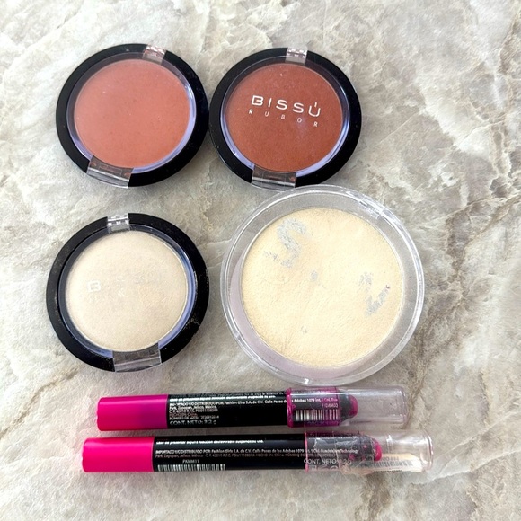 Bissu blush toast copper luminous powder highlighter bundle make up of 6 - Picture 1 of 7